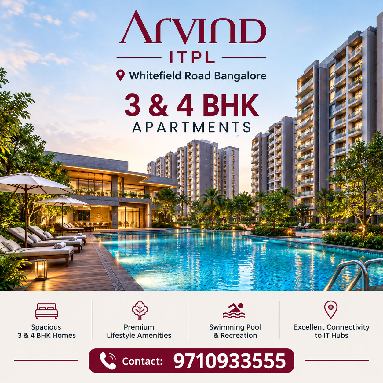 Living room at Arvind Smartspace