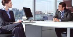 Golden i the Blue Office Space