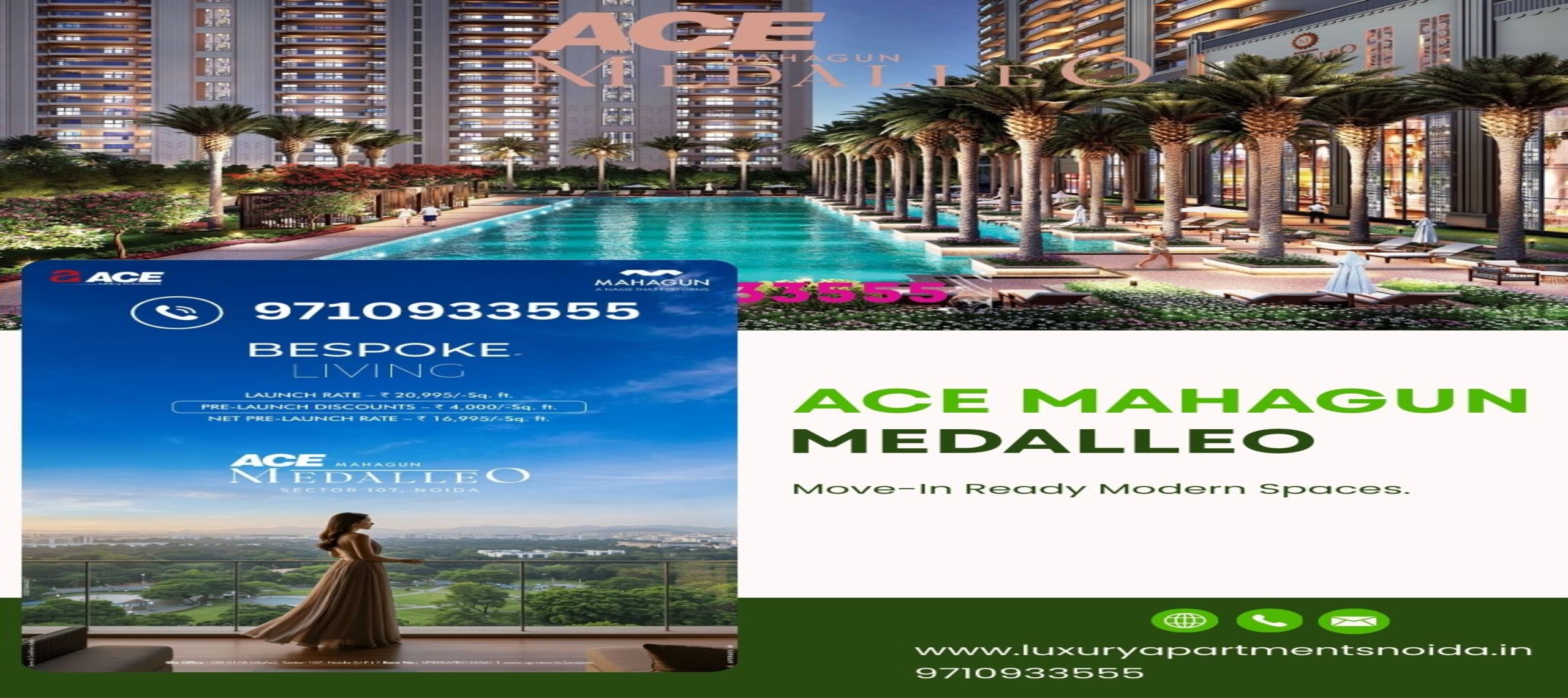 ACE Mahagun Medalleo – Luxury 3 & 4 BHK Flats in Noida Sector 107