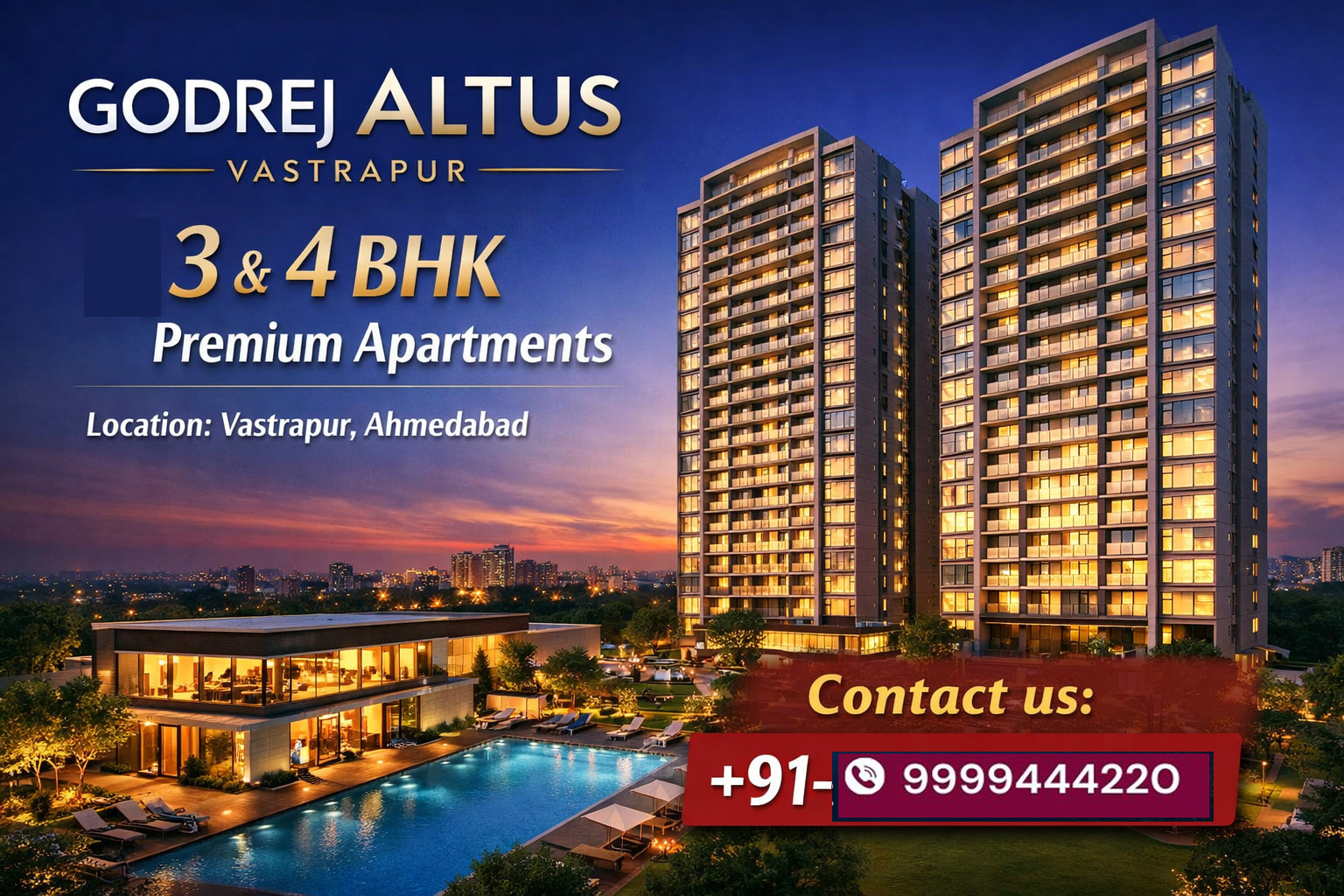 Luxury of Urban Living at Godrej Altus, Ahmedabad